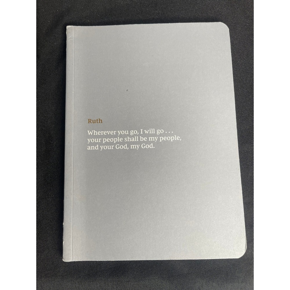 NKJV Bible Journal Ruth Thomas Nelson Softcover Comfort Print Gray Notebook 2pk